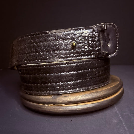 Safariland Duty Belt (Size 34") Waist Black Leather Basket Weave, Model 870
