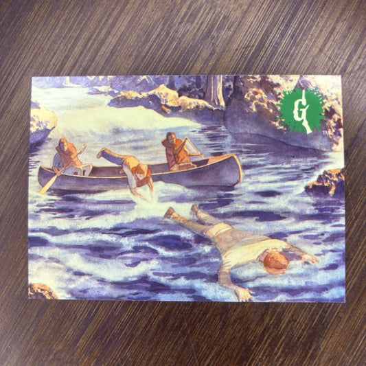 1996 Topps Goosebumps #27 Raging River Rescue! High Grade Trading Card See Photo0