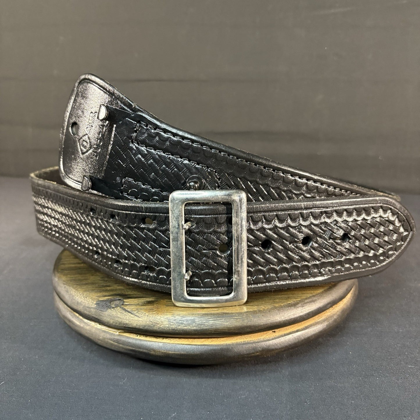 Aker Duty Belt Size 46” Sam Browne Leather ~USA Made~ Model: B03-461