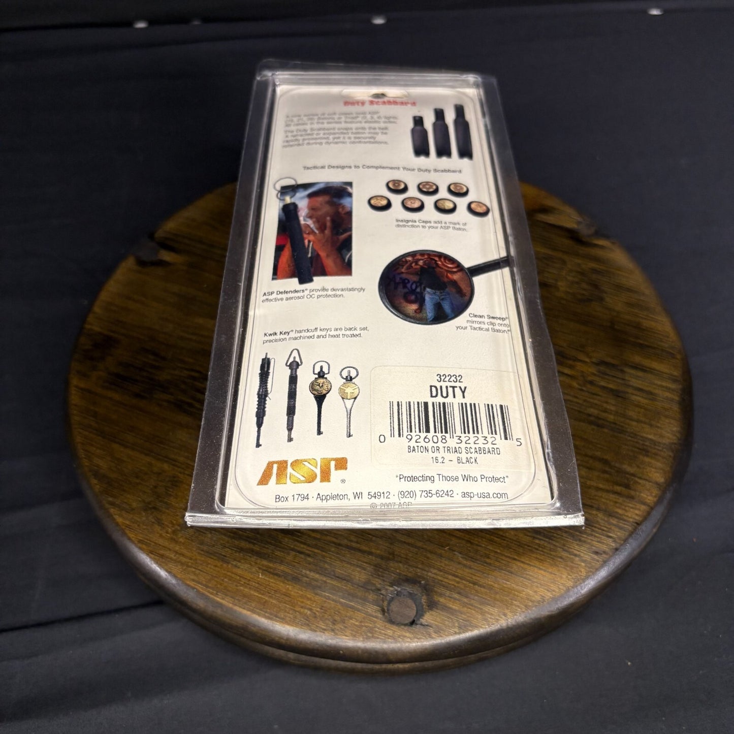 ASP Leather Duty Scabard/ Holster For 16” FrictionLoc Or Triad Flashlight4