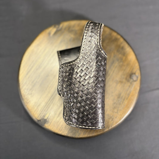 Ted Blockers Black Leather Basket Weave Sig Sauer P225 Holster0