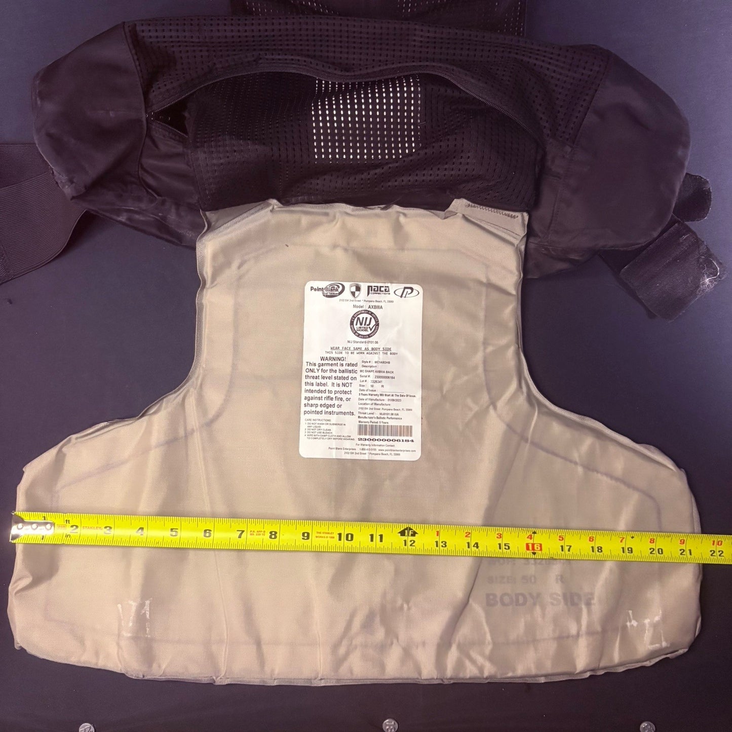 2023 PB Armor 3A Bullet Proof Vest Size Large AXBIIIA Hi-Lite Carrier10
