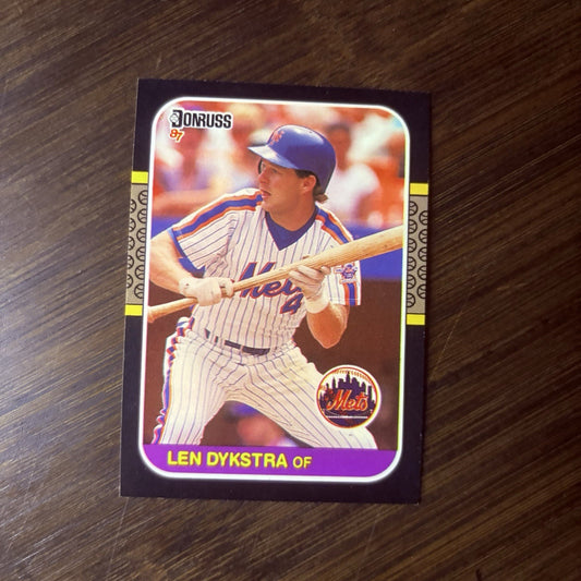 Len Dykstra 1987 Donruss #611 HOF New York Mets High Grade See Photos0