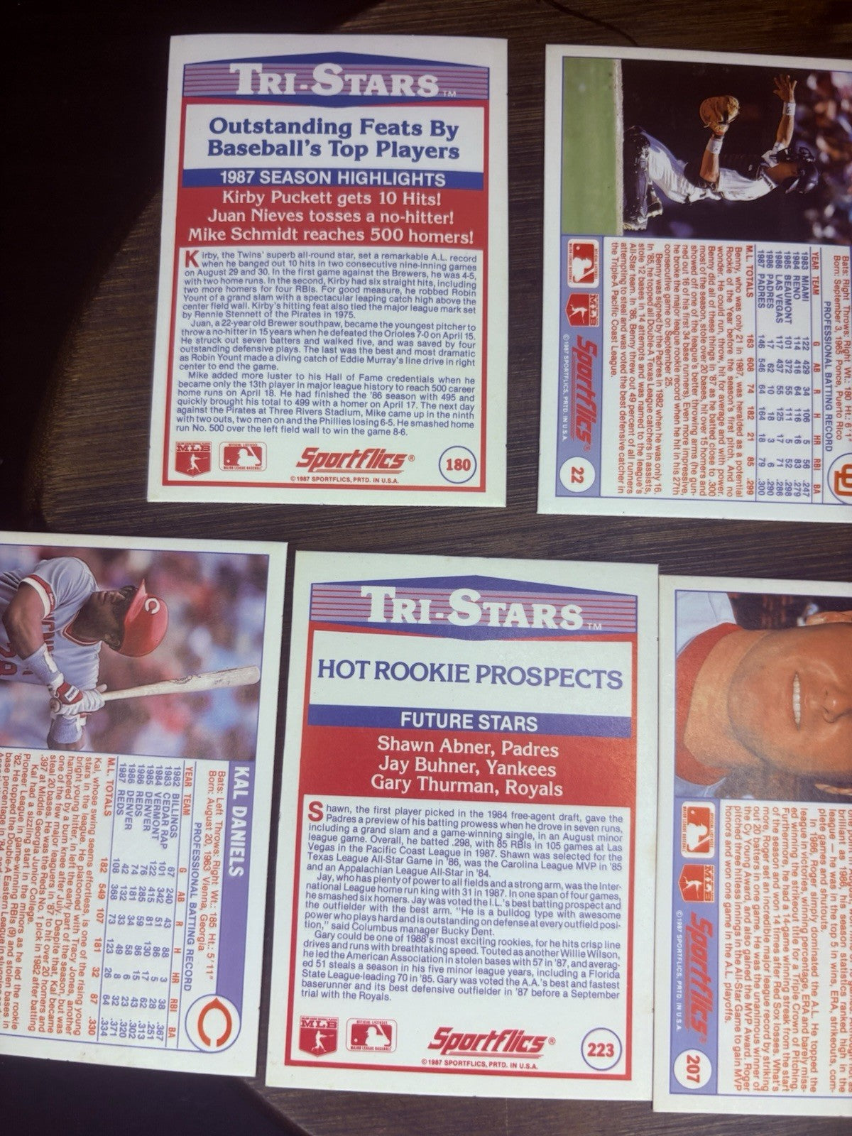 Vintage 1988 Hologram Sportflics (Lot of 7) Rare High Grade Card BO JACKSON12