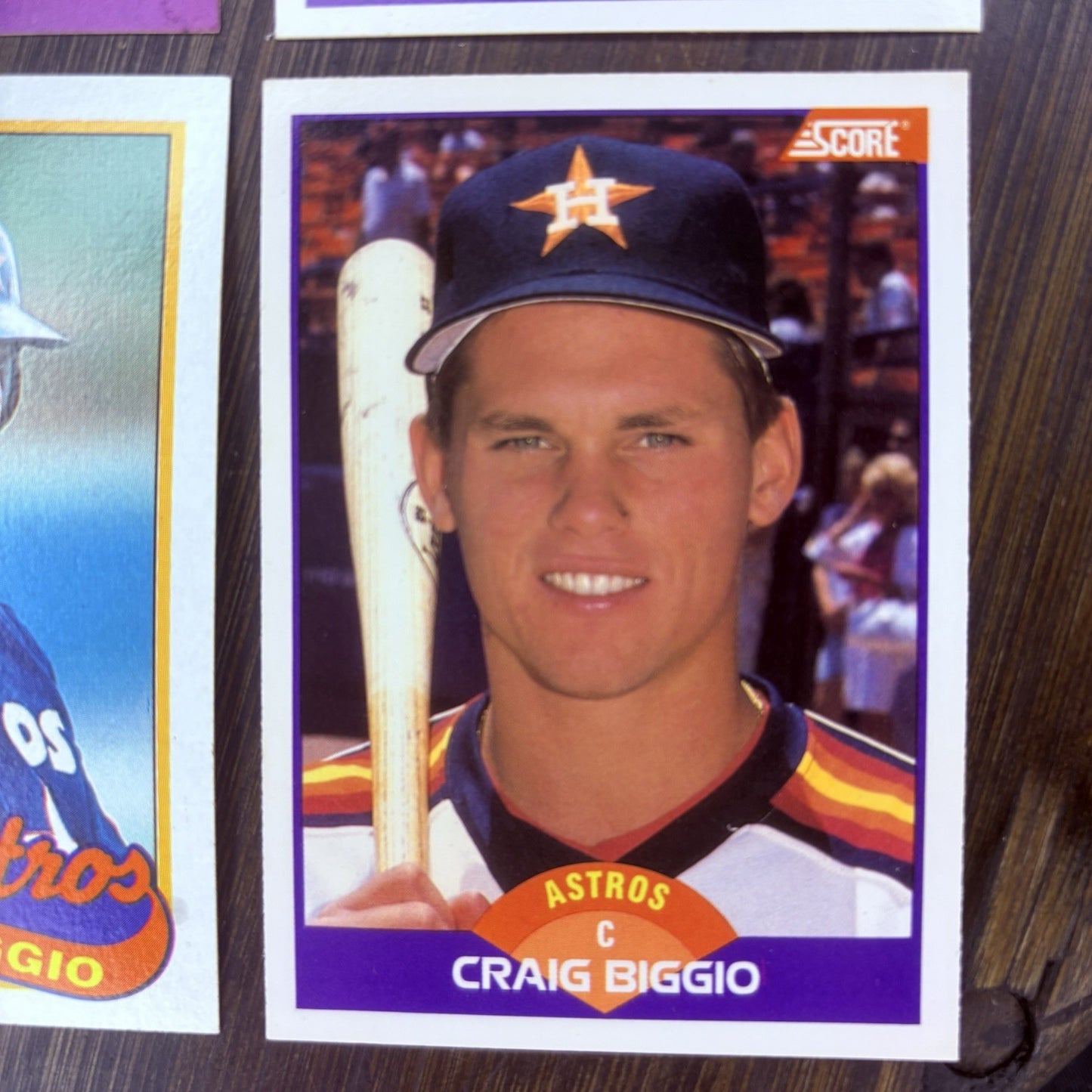 1989 Astros Craig Biggio & Cameron Drew Rookie (4) High Grade Trading Cards3