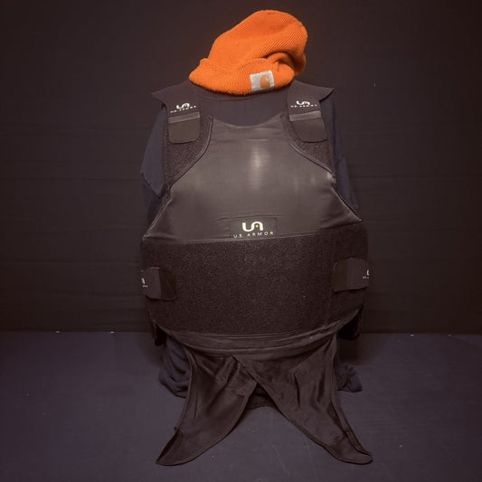 US Armor IIIA (3A) Bullet Proof Vest Size LARGE LONG 2019 w/Trauma Plate0