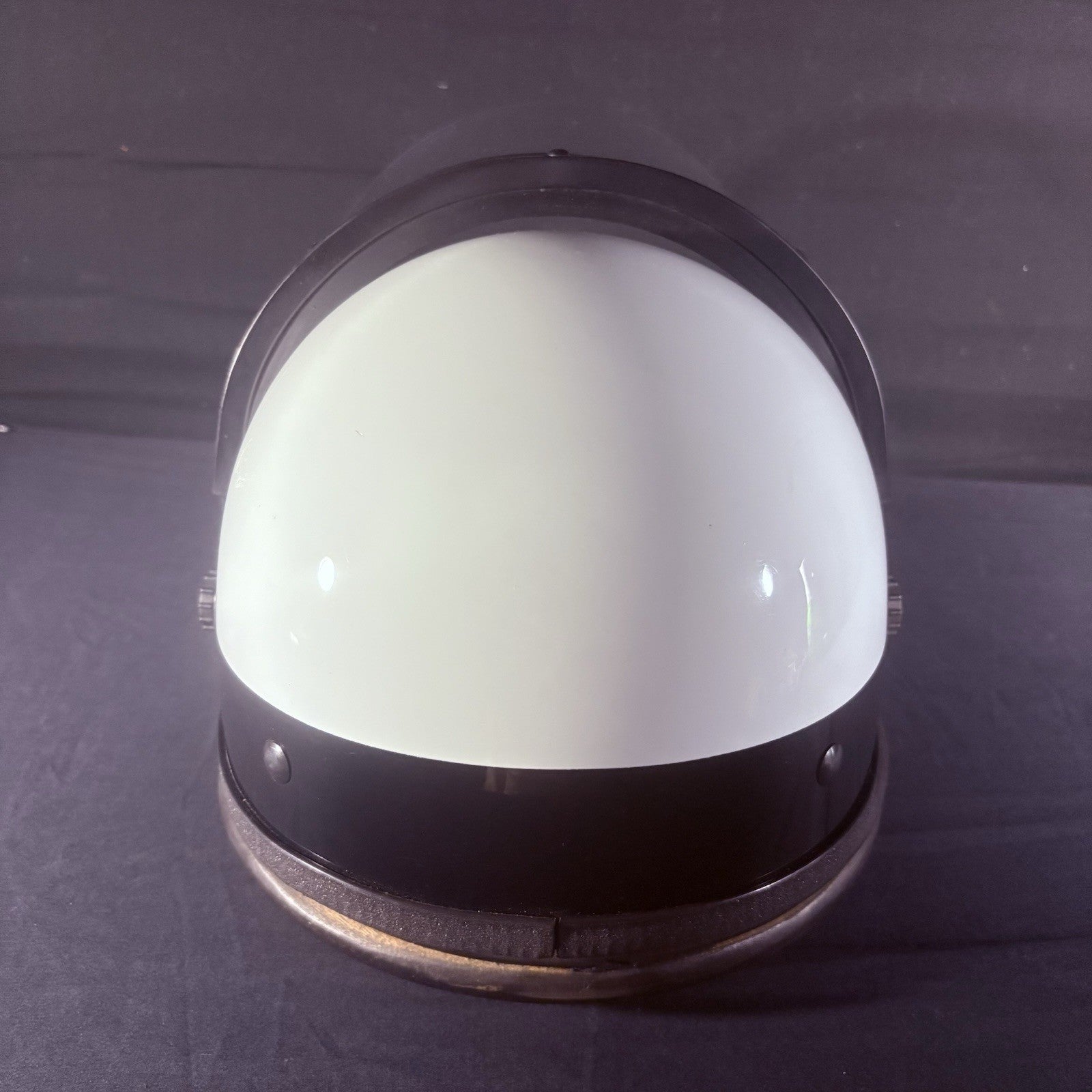 VTG Police Riot Motorcycle Helmet Black & White Size 6 7/8 with Z87 Face Shield16