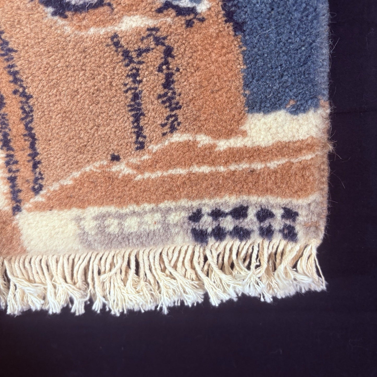 Turkish Hand Knotted Muslim Rug Pictorial Prayer Rug 2x1 Mosque Very Thick12