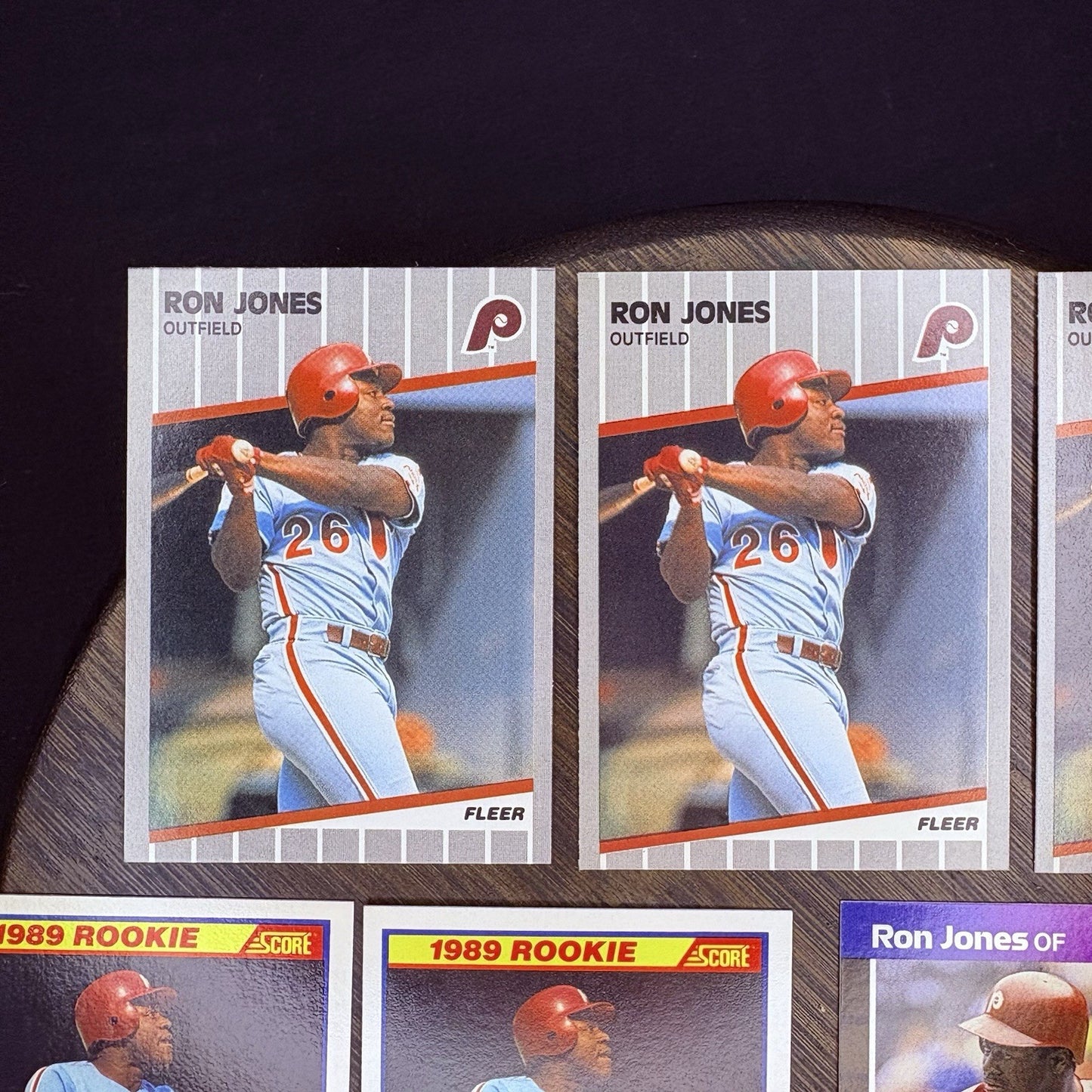 Ron Jones (Lot Of 7) Rated Rookie Cards, Donruss, Fleer, Score #574, #40, #6393
