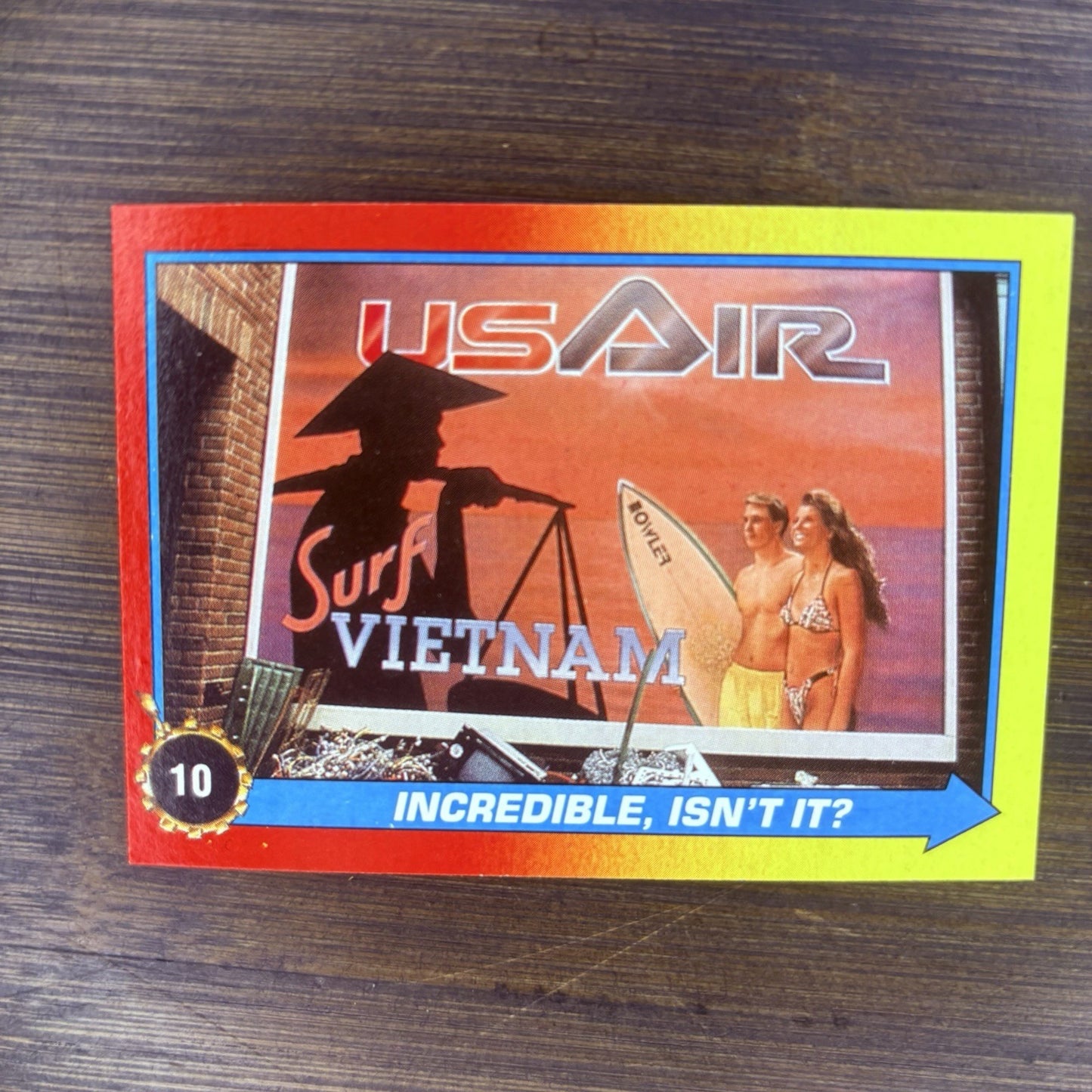 1989 Back to the Future #10 Topps Trading Card "Incredible, Isn't It?"0