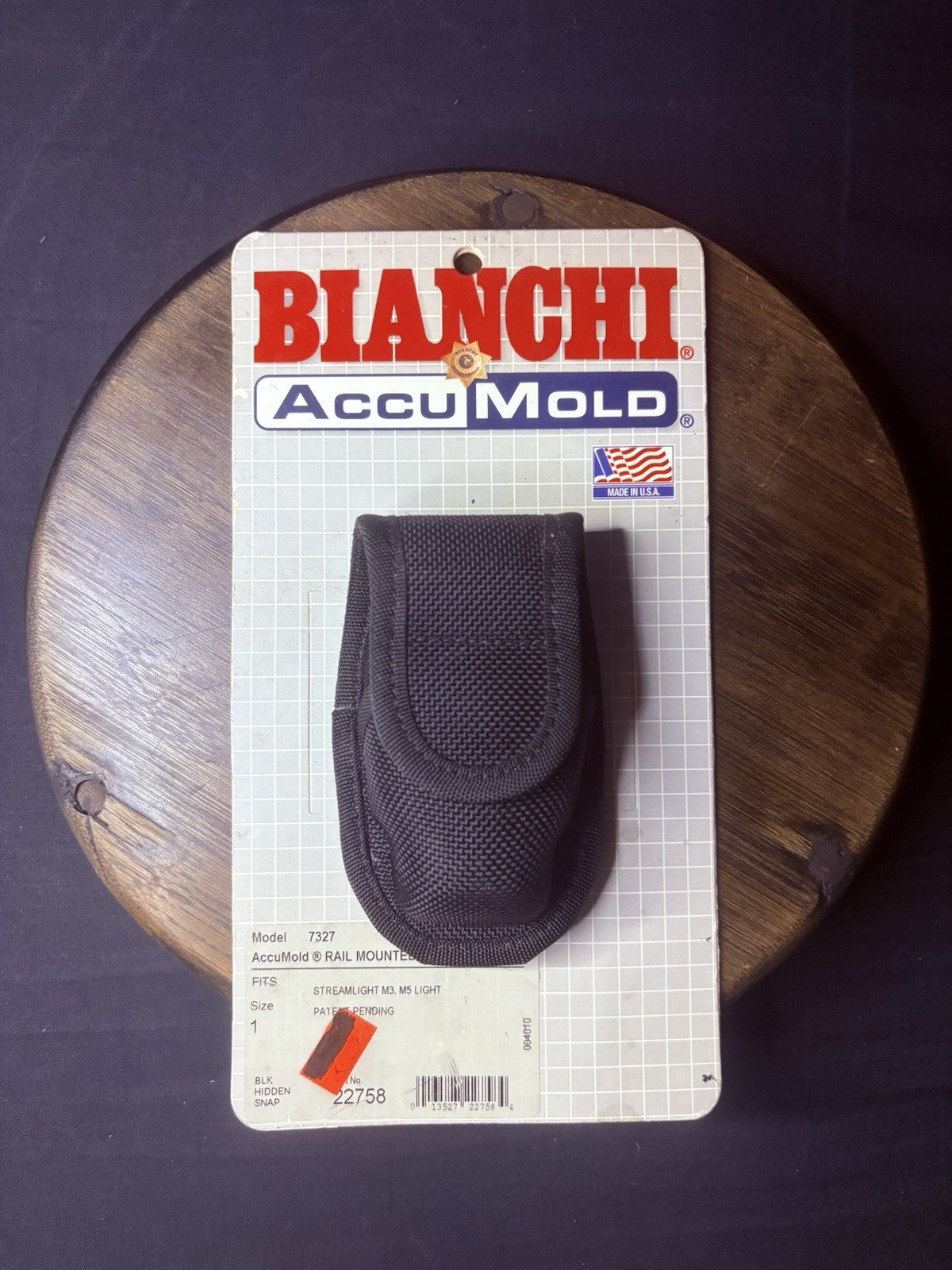 Bianchi 7327 Rail Mount Light Pouch Streamlight M3 or M5 Light AccuMold Size 10