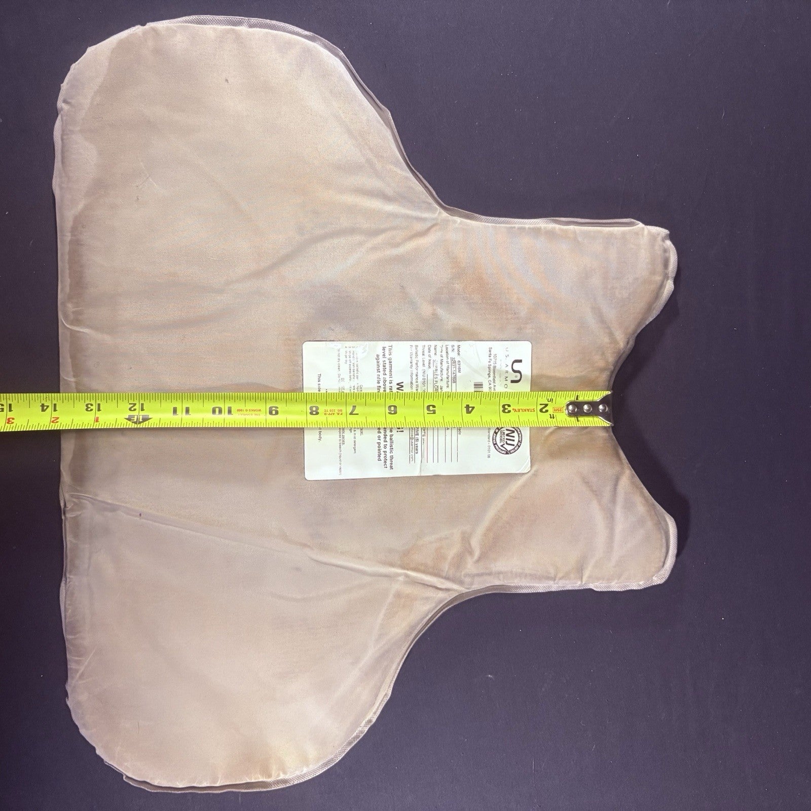 US Armor Bullet Proof Vest IIIA (3A) Size Large 2022 w/ Trauma Plate Concealable16