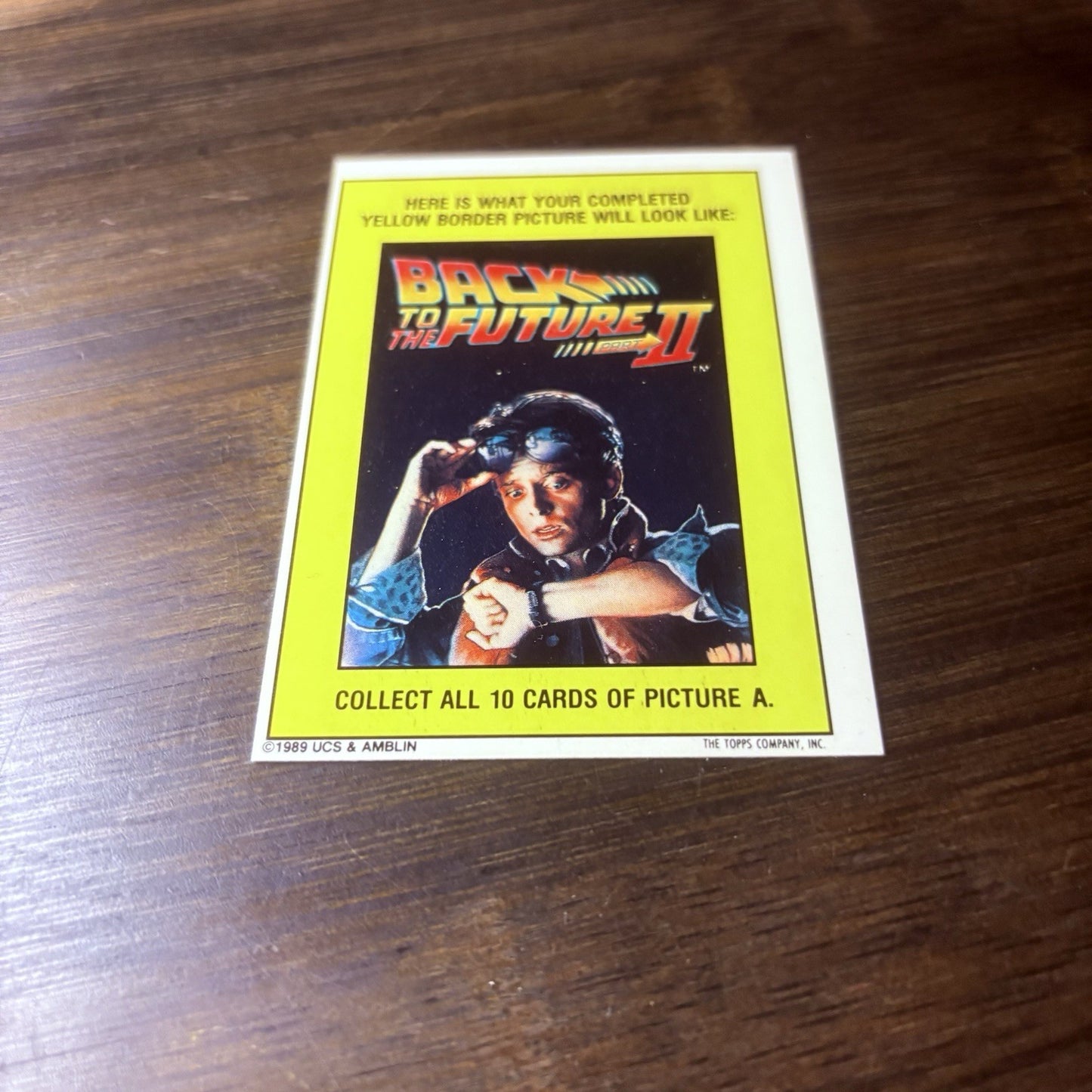 1989 Topps Back to the Future Part II Stickers #11 Delorean Time Machine6