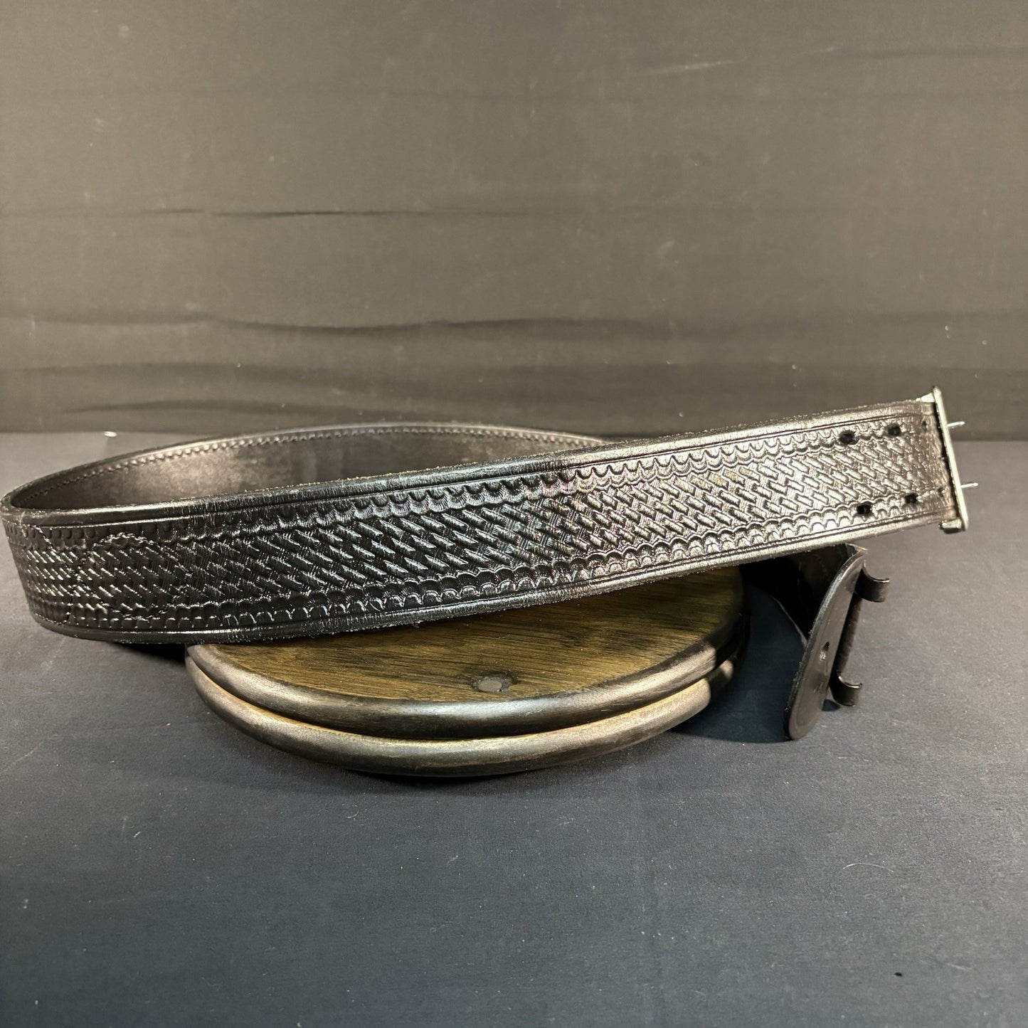 Aker Duty Belt Size 46” Sam Browne Leather ~USA Made~ Model: B03-464