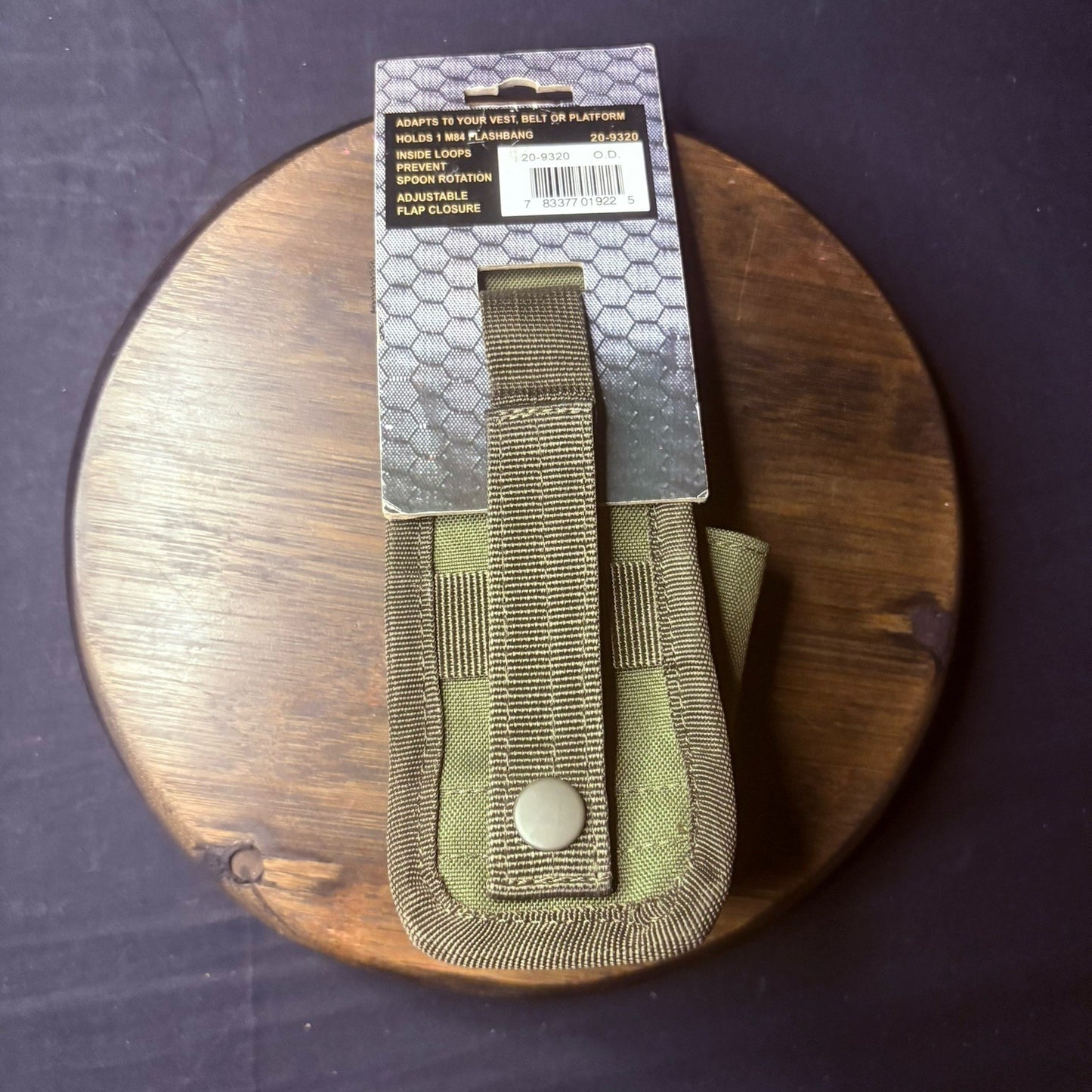 Voodoo Tactical M84 FlashBang Pouch Green Nylon W/Clip6