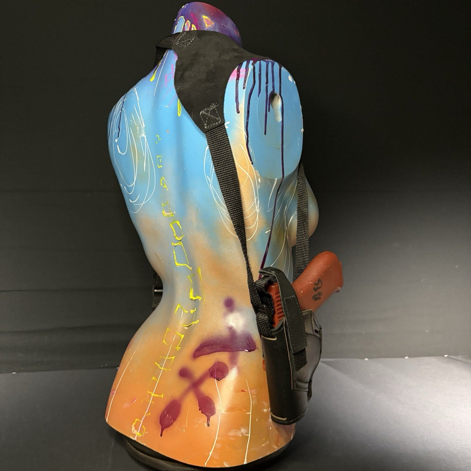 Universal Leather Shoulder Holster LH/RH With Extra Magazine Pouch4