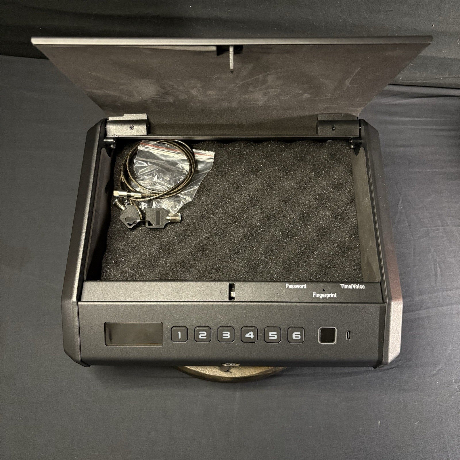 Gun Safe for Handgun Biometric Gun Safe 3 Ways Quick Access with Fingerprint/Key5
