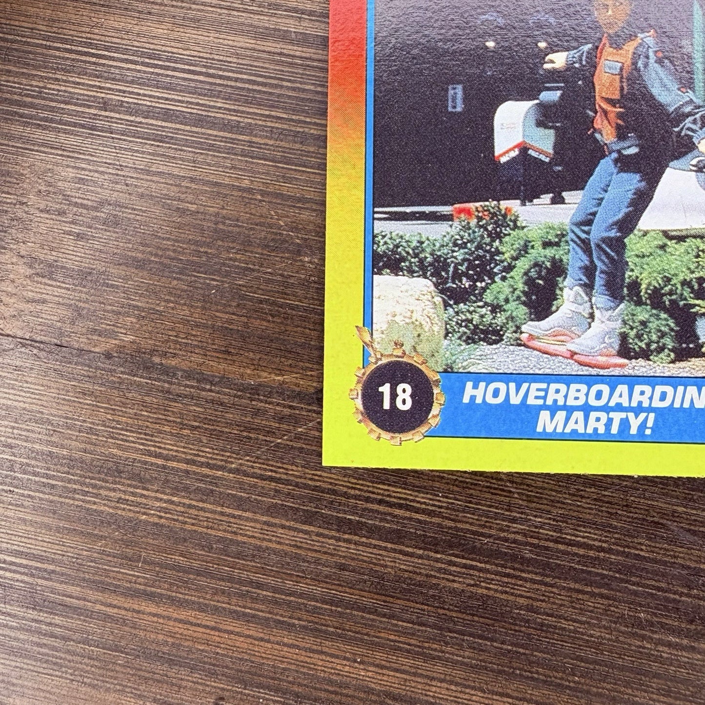 1989 Topps Back To The Future #18 "Hoverboarding Marty!" High Grade Trading Card2