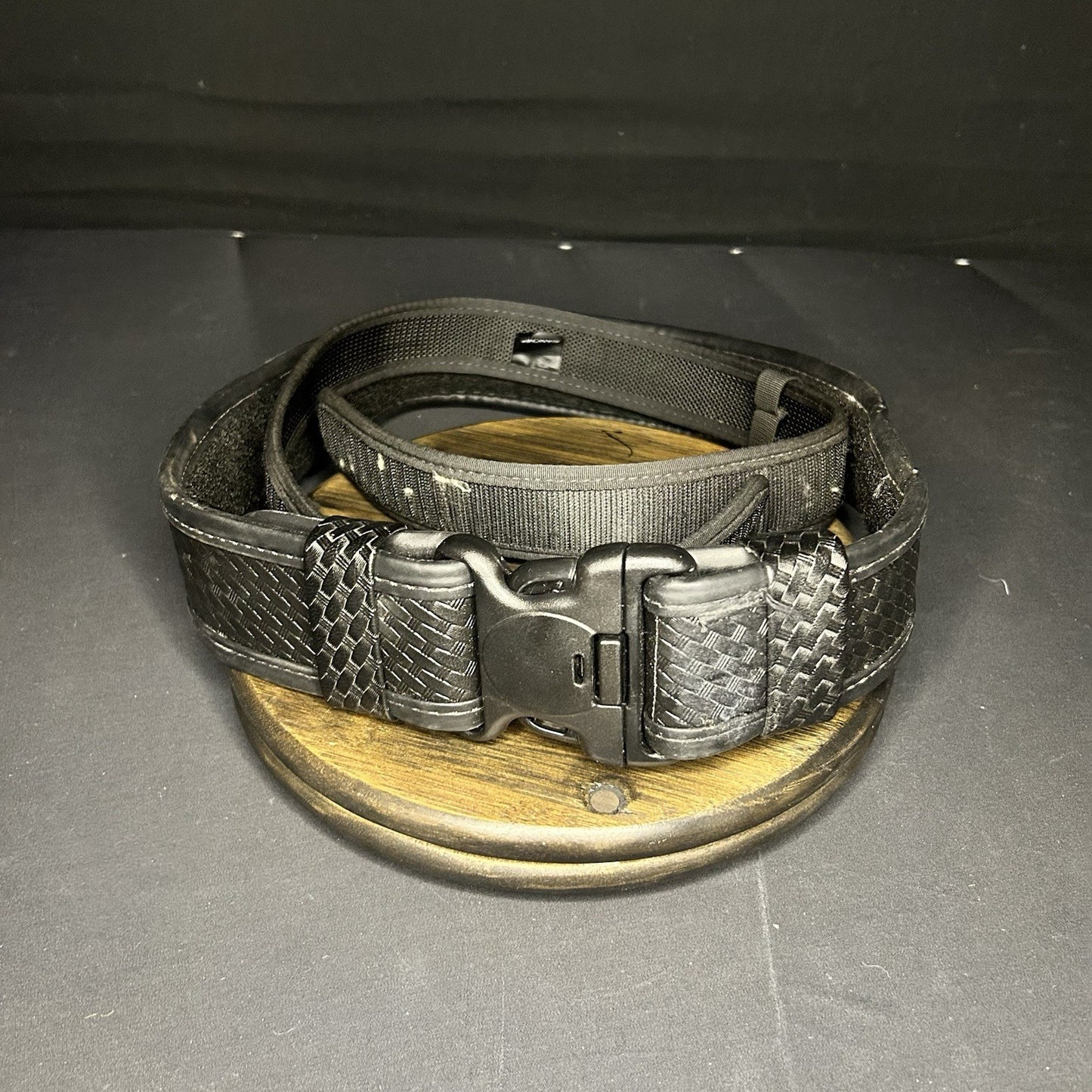 Bianchi Leather Duty Belt Small 28-34” w/Small Inner Belt Accumold Police0