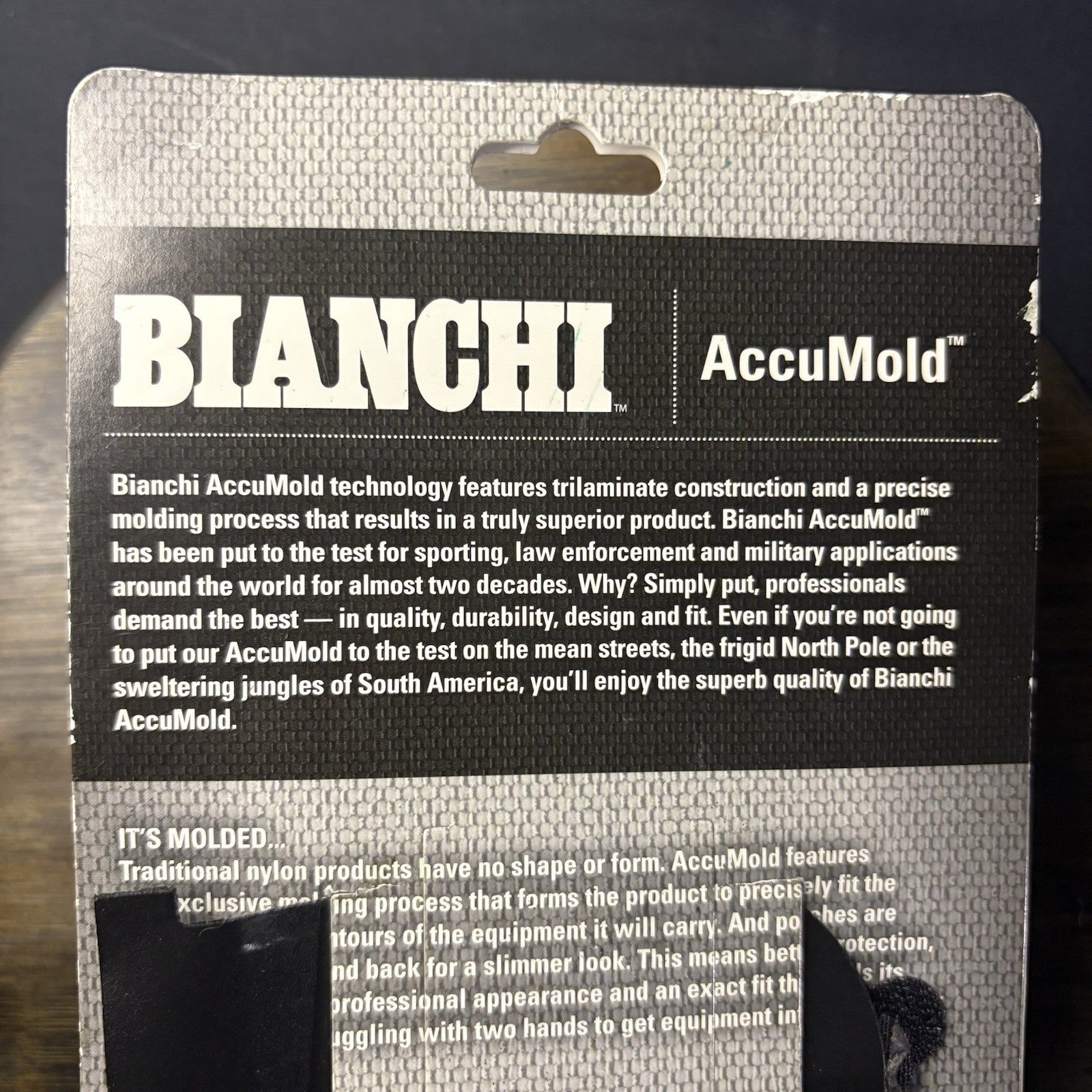 Bianchi  7307 Series AccuMold Mace/Pepper Spray Holder Small Black Hidden Snap5