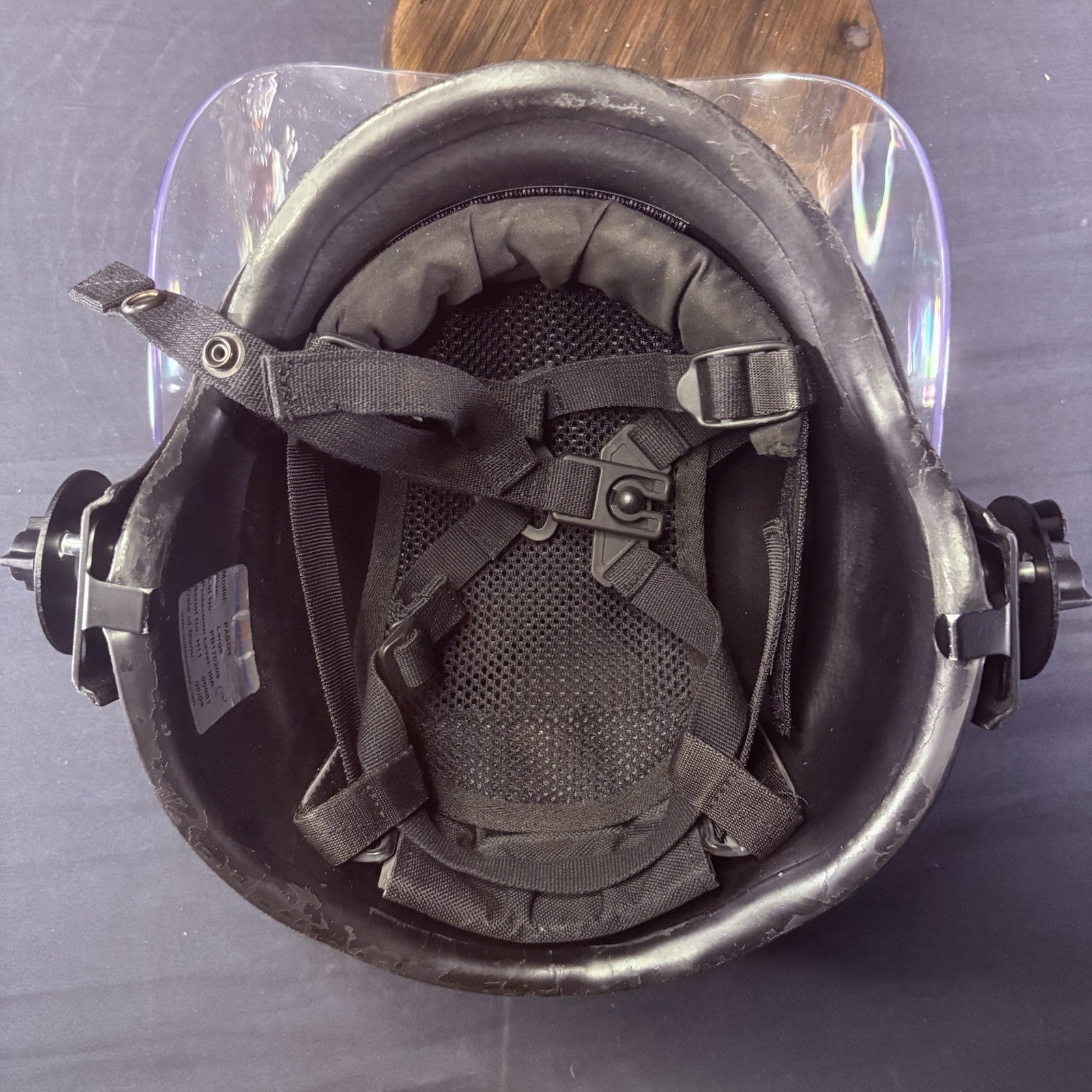 USI IIIA (3A) Ballistic Helmet Removable Face Shield Size Large Bullet Proof6