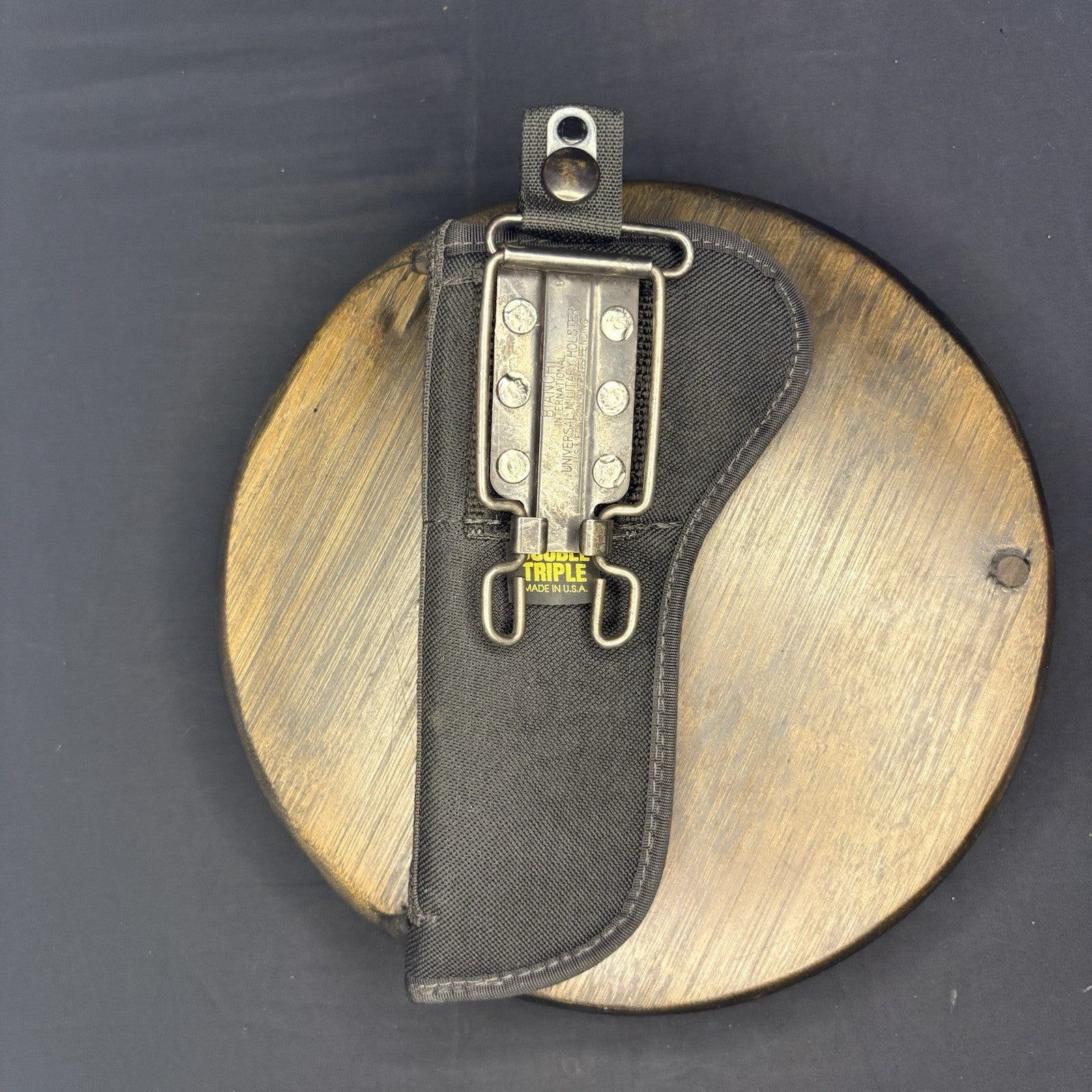 Bianchi Universal Military Holster, RARE Vintage ~Double Triple~ OWB, RH0