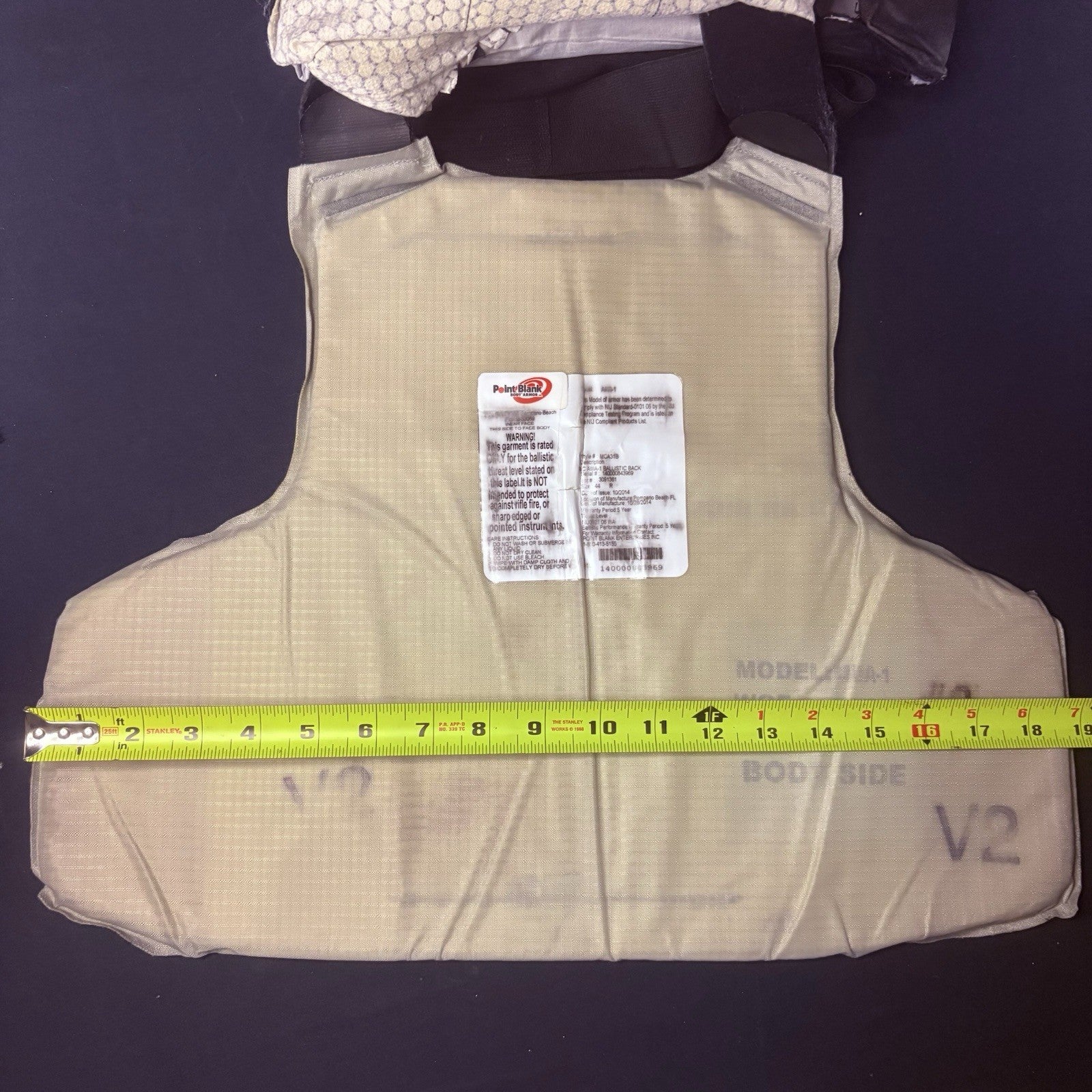 PB 3A Vest Size Medium IIIA Ballistic Concealable Bullet Proof10