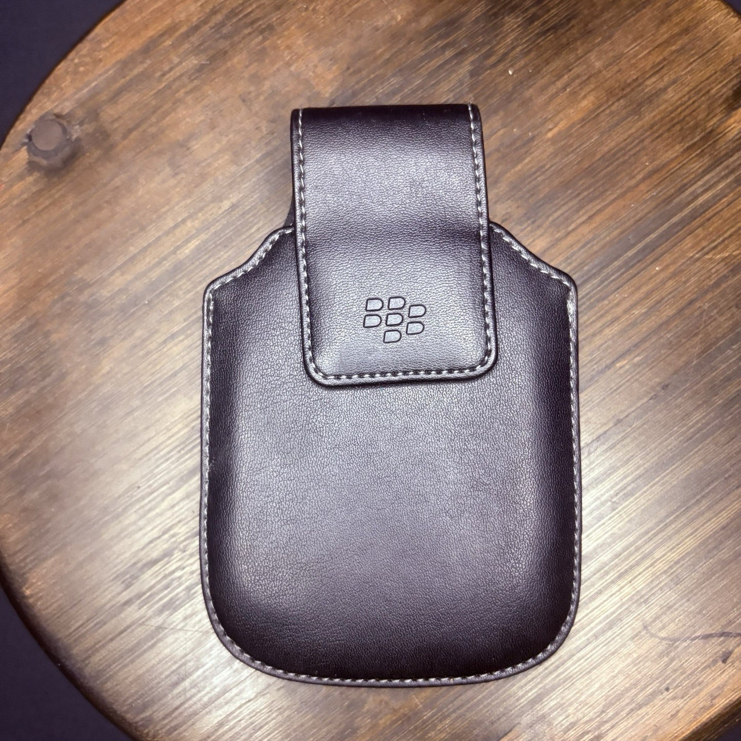 Blackberry Leather Phone Case with Swivel Belt Clip and Magnetic Closure Flap0