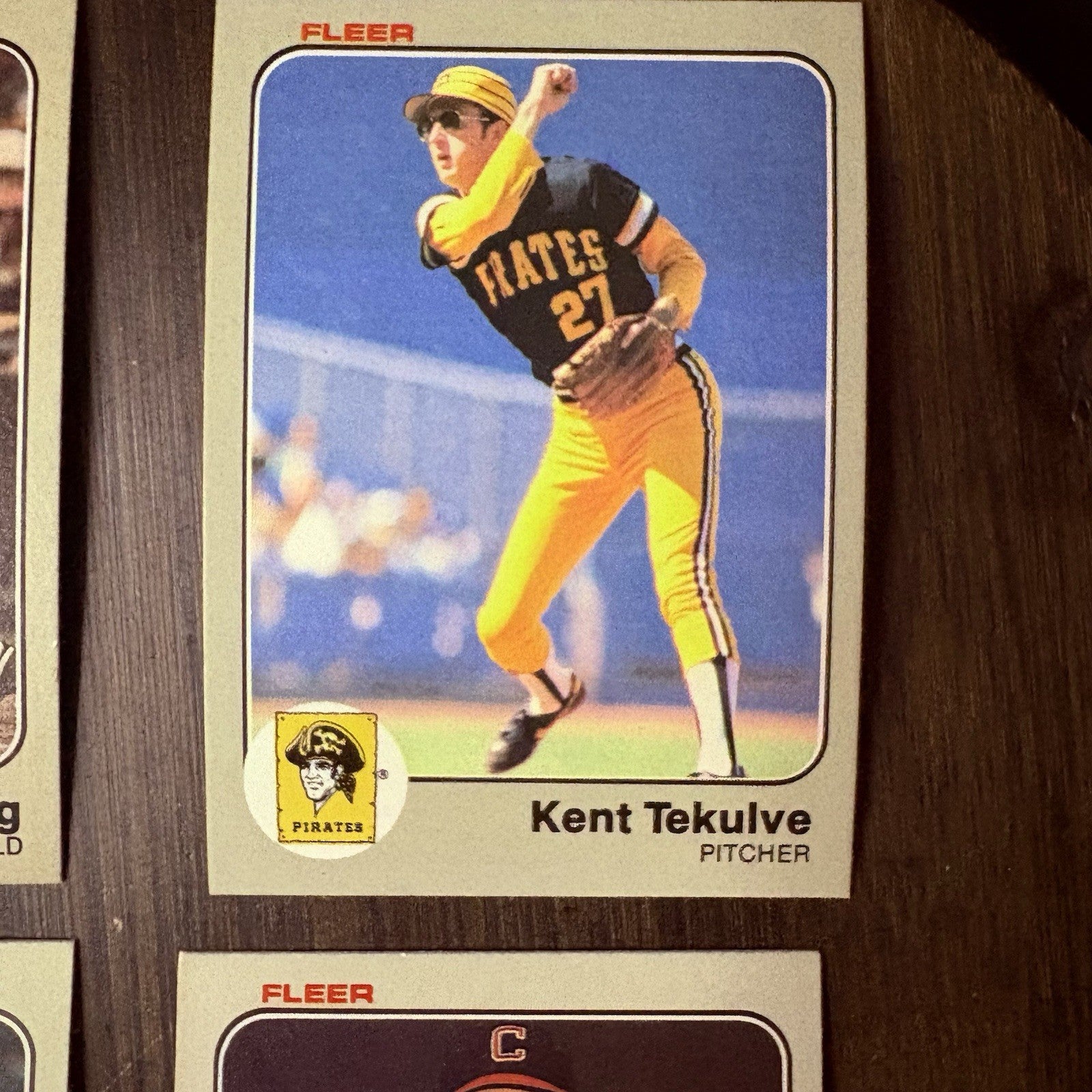 1983 Fleer High Grade Baseball Card Lot #413, #326, #309, #4204