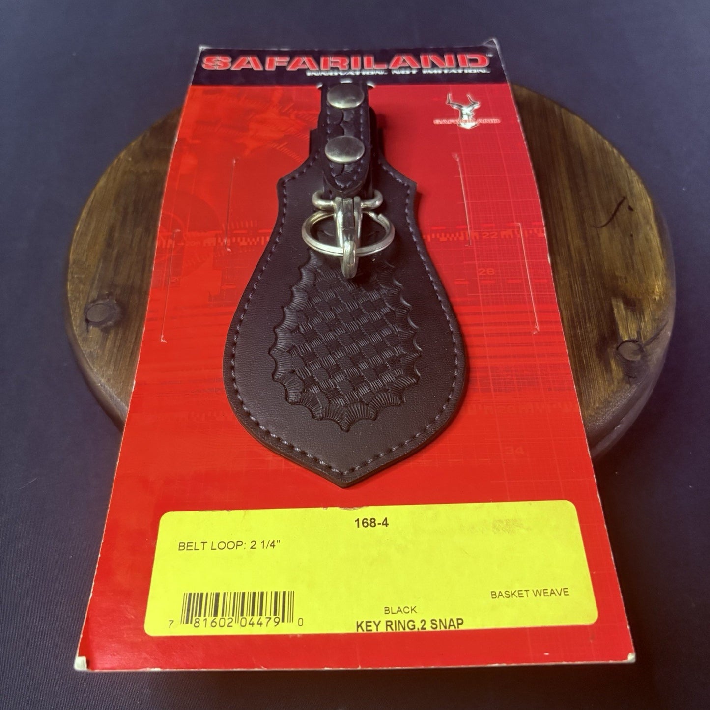 Safariland Key Keeper Model 168 Key Ring Basketweave w/Chrome Double Snap Holder6