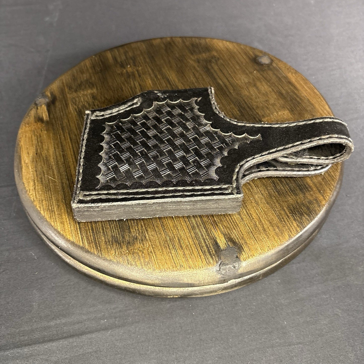 Tex Shoemaker 17H Basket Weave Holster For S&W 439 549 559 639 659 Snap Closure3