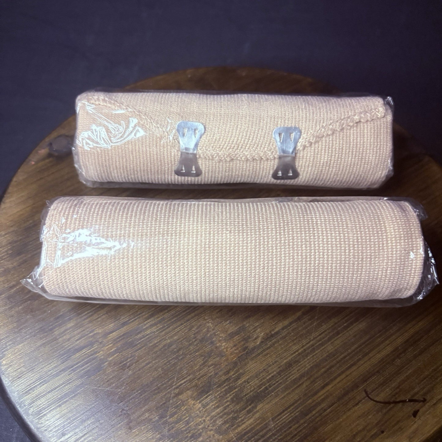 (2 Pack) First Aid 6" Elastic Bandage with Clips Individually Sealed Rolls3