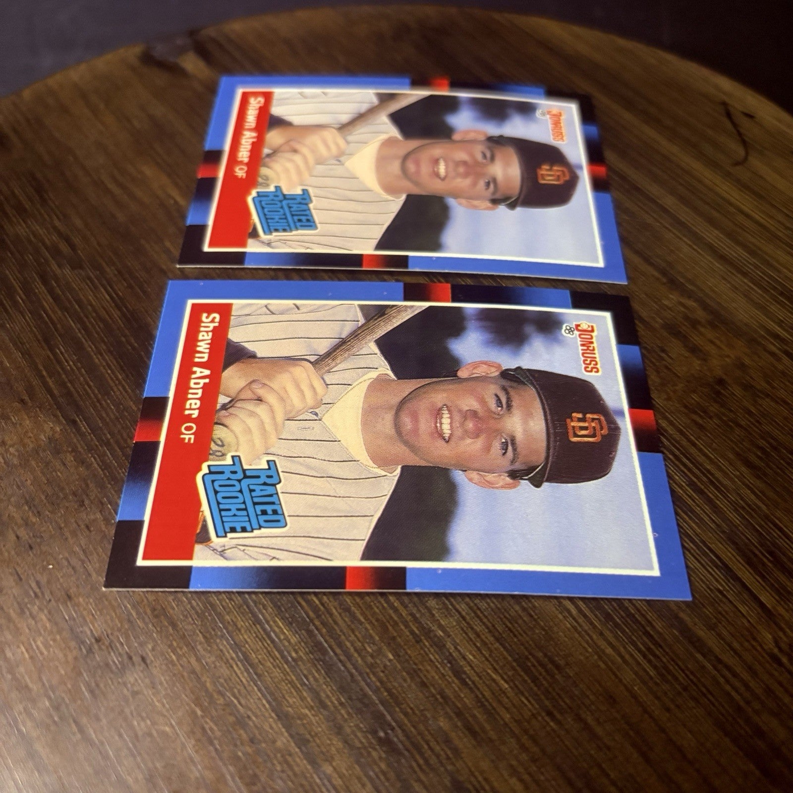 (2) 1988 Donruss #33 Shawn Abner San Diego Padres High Grade Card Lot3
