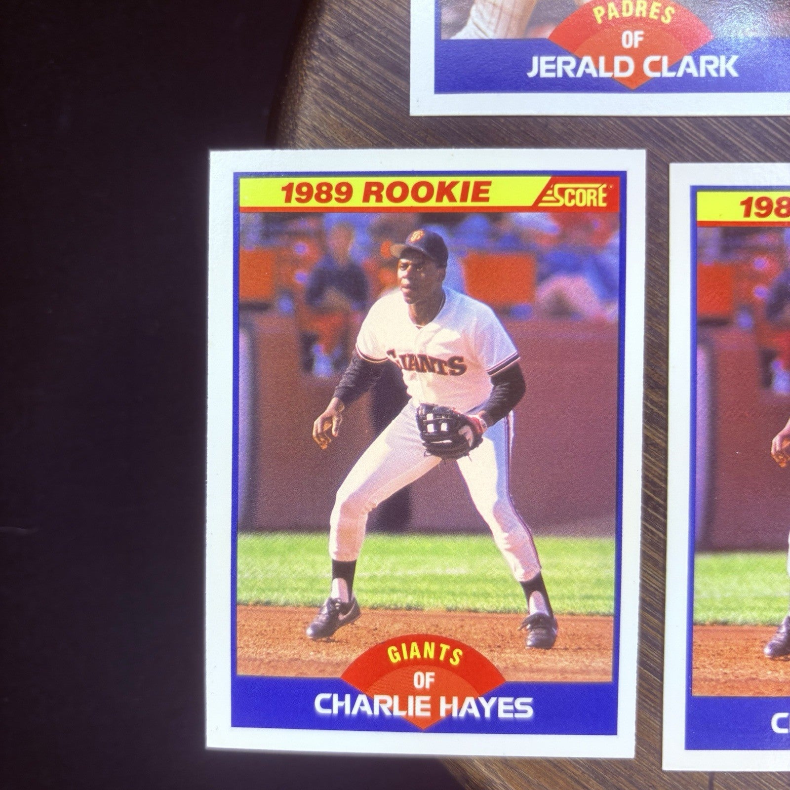 (Lot Of 7) 1989 Score Rookie Cards #644 Jerald Clark, #628 Charlie Hayes, #6362