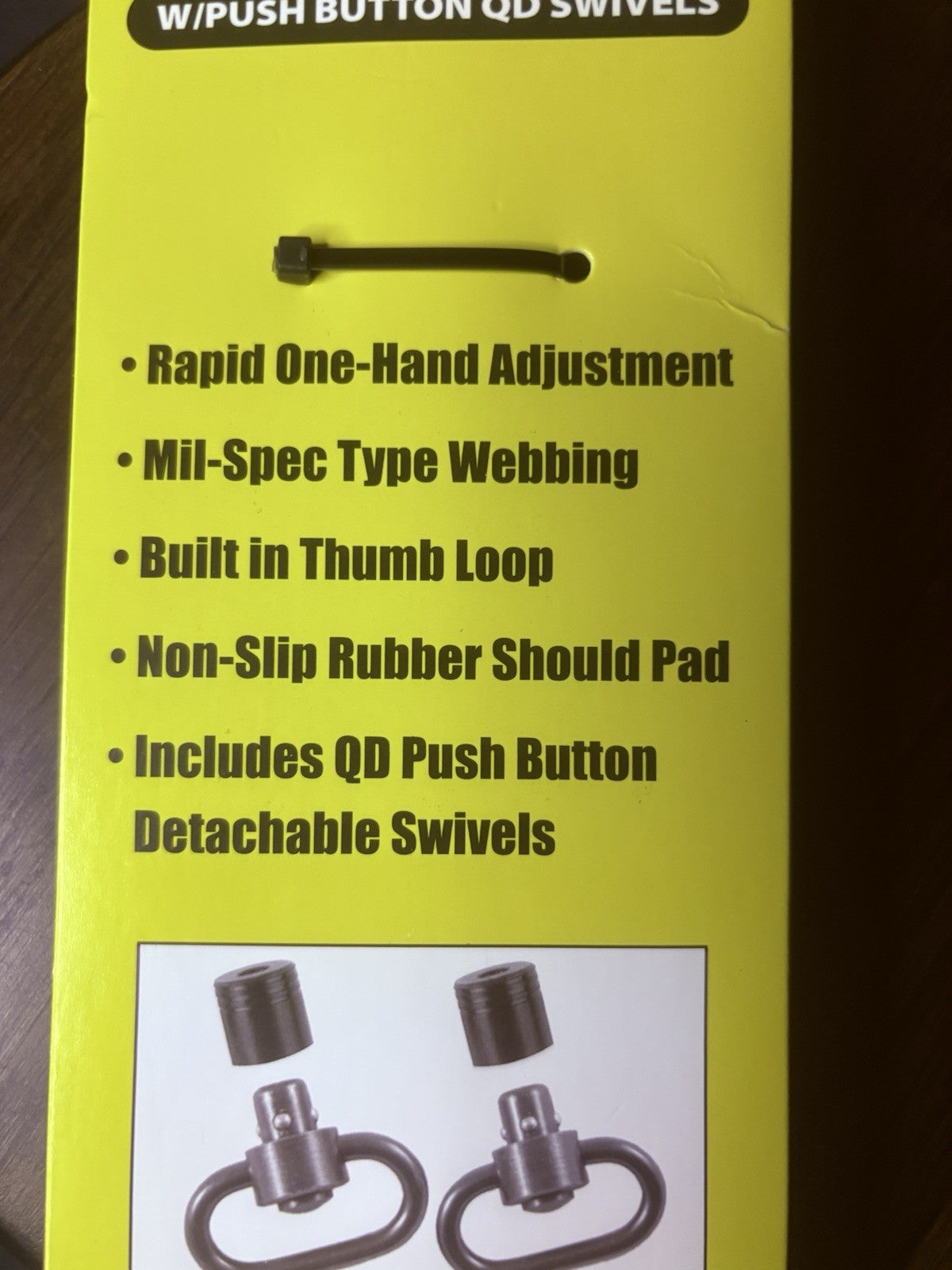 Super Grip Rifle Sling w/Push Button QD Swivels By The Outdoor Connection, Tan2