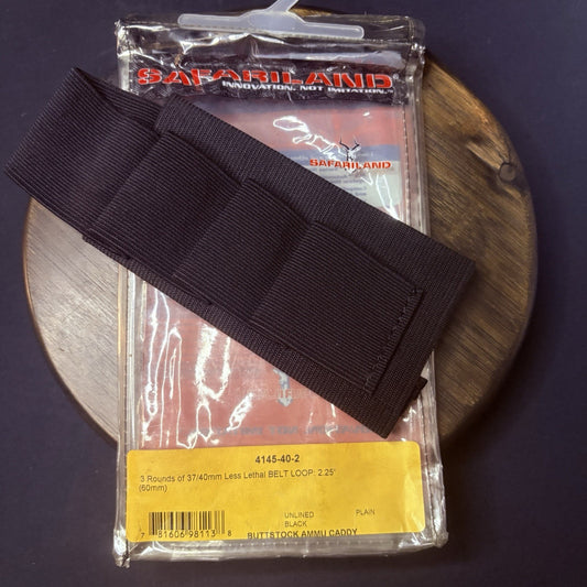Safariland 37mm/ 40mm Belt Loop Buttstock Ammo Caddy 3 Rounds 2.25" Loop0