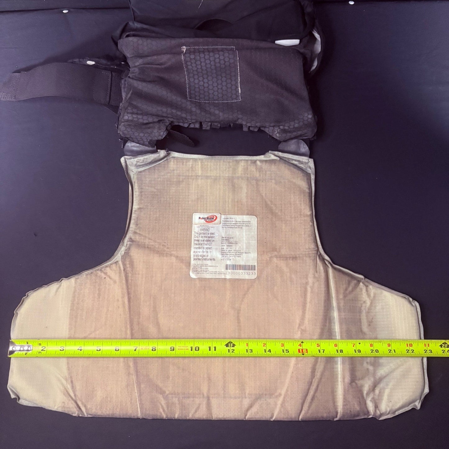PB 3A Bullet Proof Vest Size XL w/Trauma Plate IIIA Concealable Body Armor13
