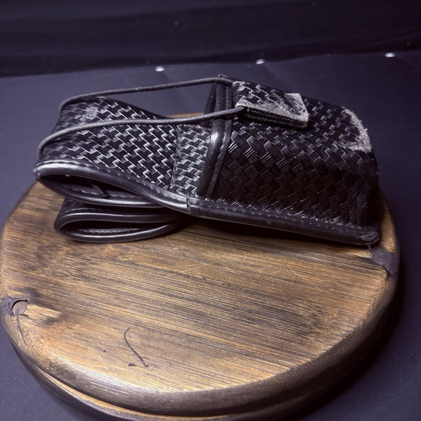 Bianchi Universal Radio Holder Swivel Back Accumold Elite Leather Basket Weave0