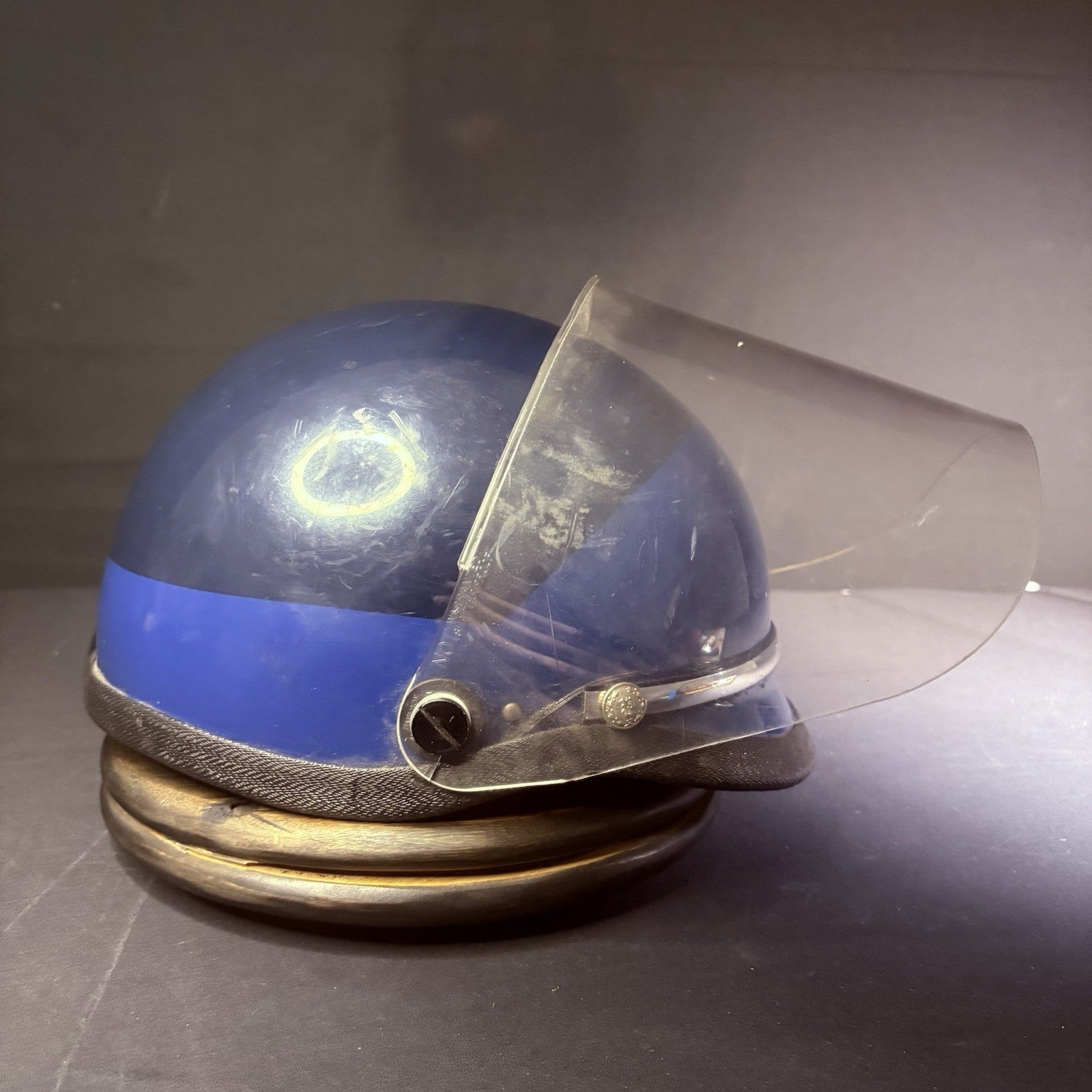VTG Police Riot Helmet Blue Size Large w/ Removable Face Shield3