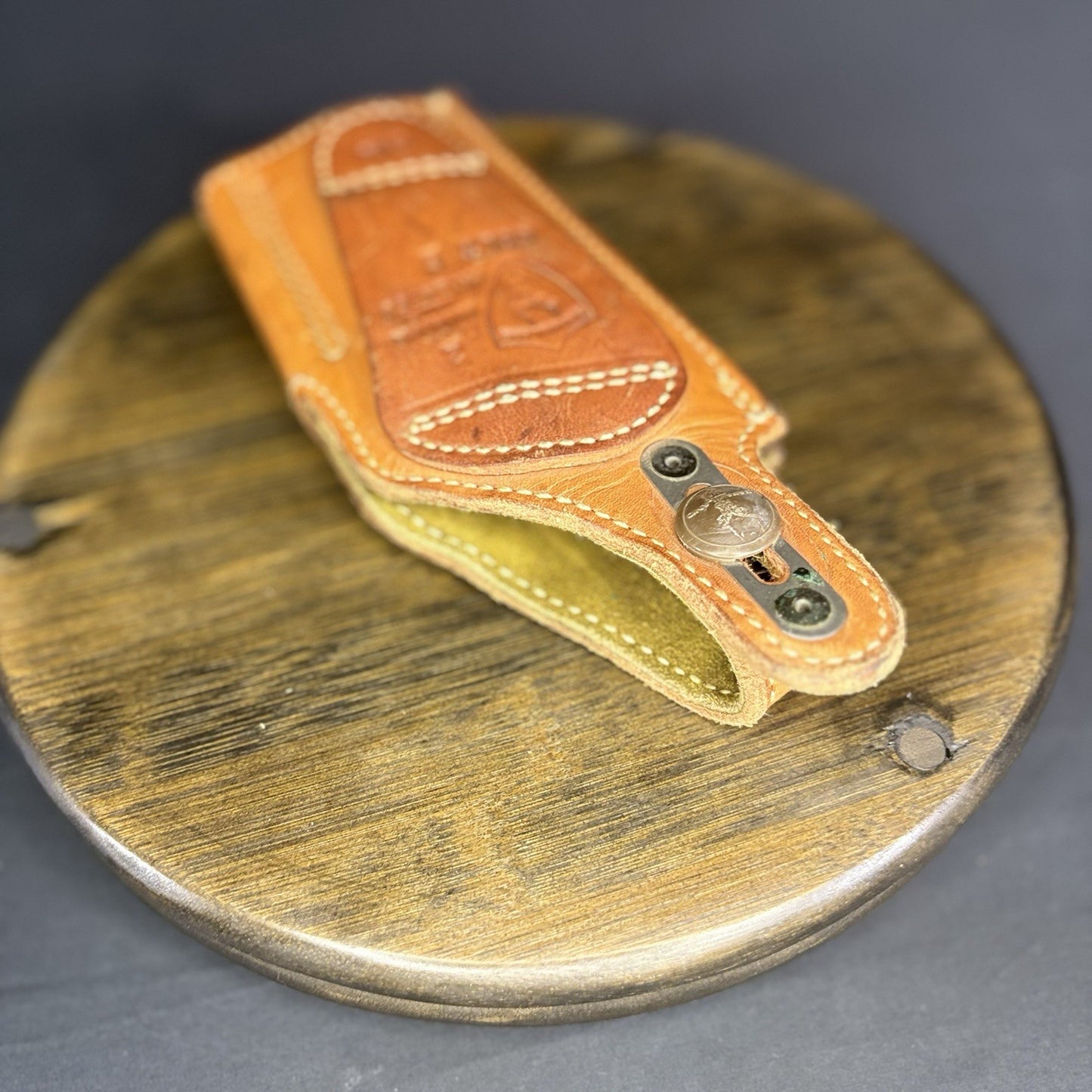 Safariland #2 Brown Leather Holster For Colt G Pistols 2 1/4" Belt Loop RH13