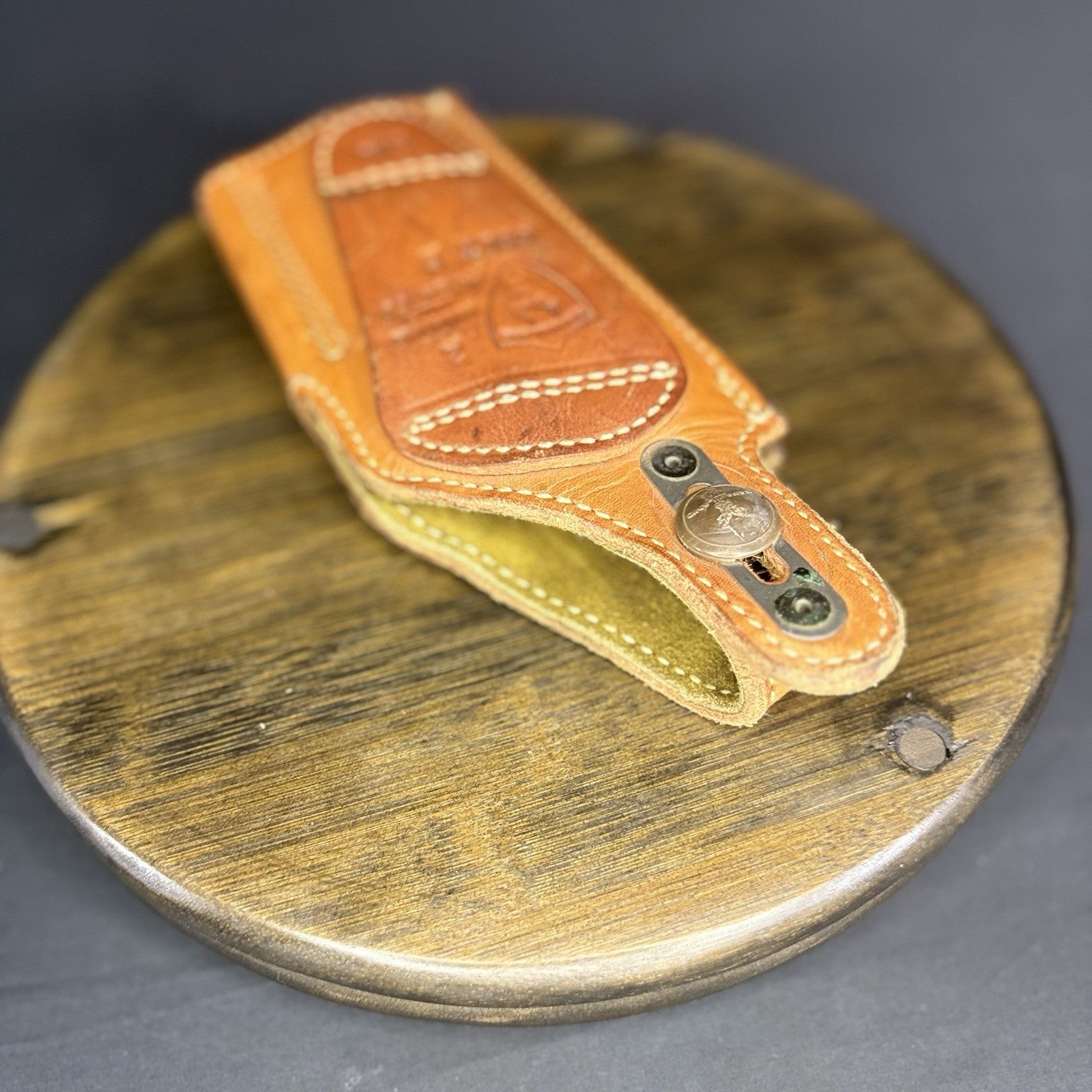 Safariland #2 Brown Leather Holster For Colt G Pistols 2 1/4" Belt Loop RH13