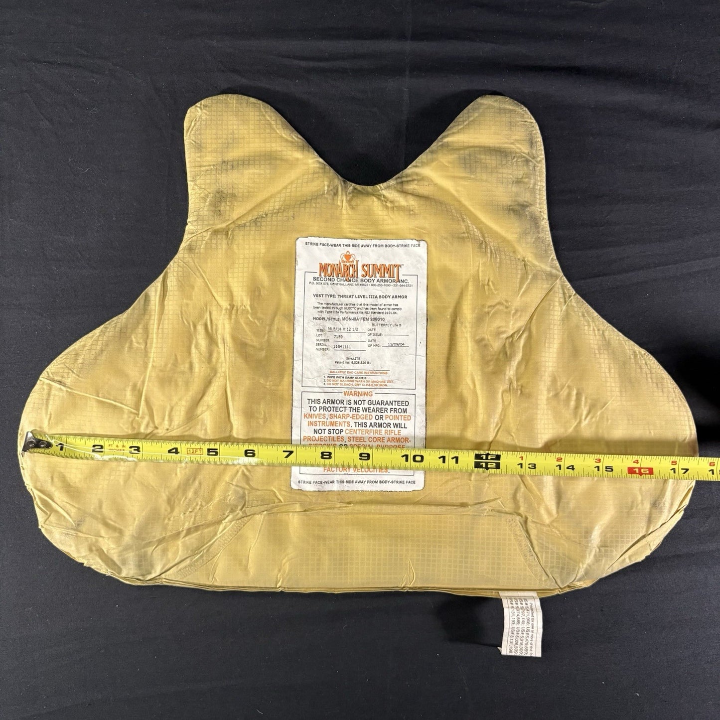 3A (IIIA) Bullet Proof Vest Size Medium Female Second Chance Body Armor16