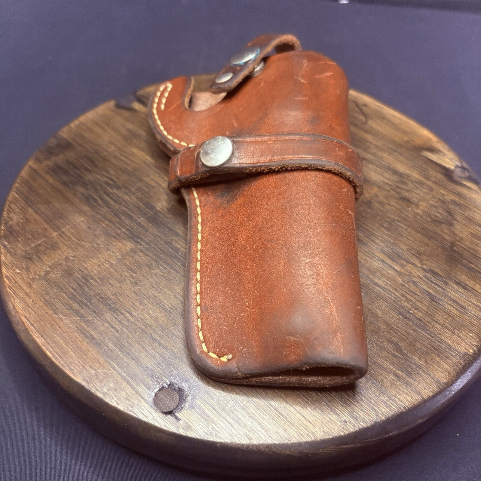 Smith & Wesson 4" K Frame Revolver Holster Leather (Size 21 64) Retention Snaps6