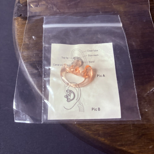 2 Police Radio Left Small Ear mold Open Ear Insert for Two Way Radio/Lapel GHOST1