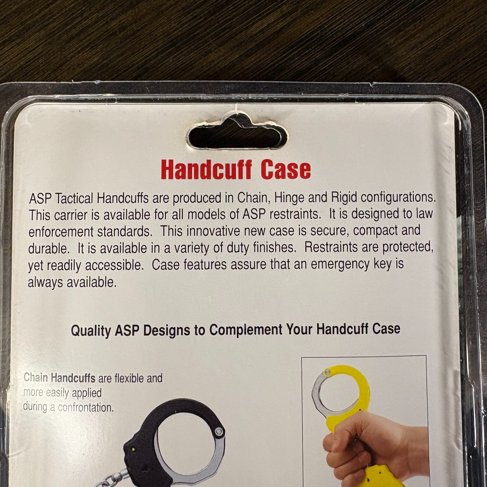 ASP Ballistic Nylon Chain or Hinged Handcuff  Case8