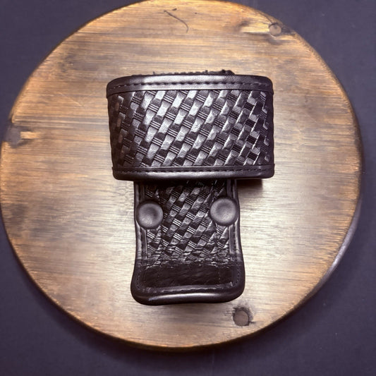 Bianchi Universal Radio Holder Model 7923 Size 1 Adjustable Basket Weave Leather0