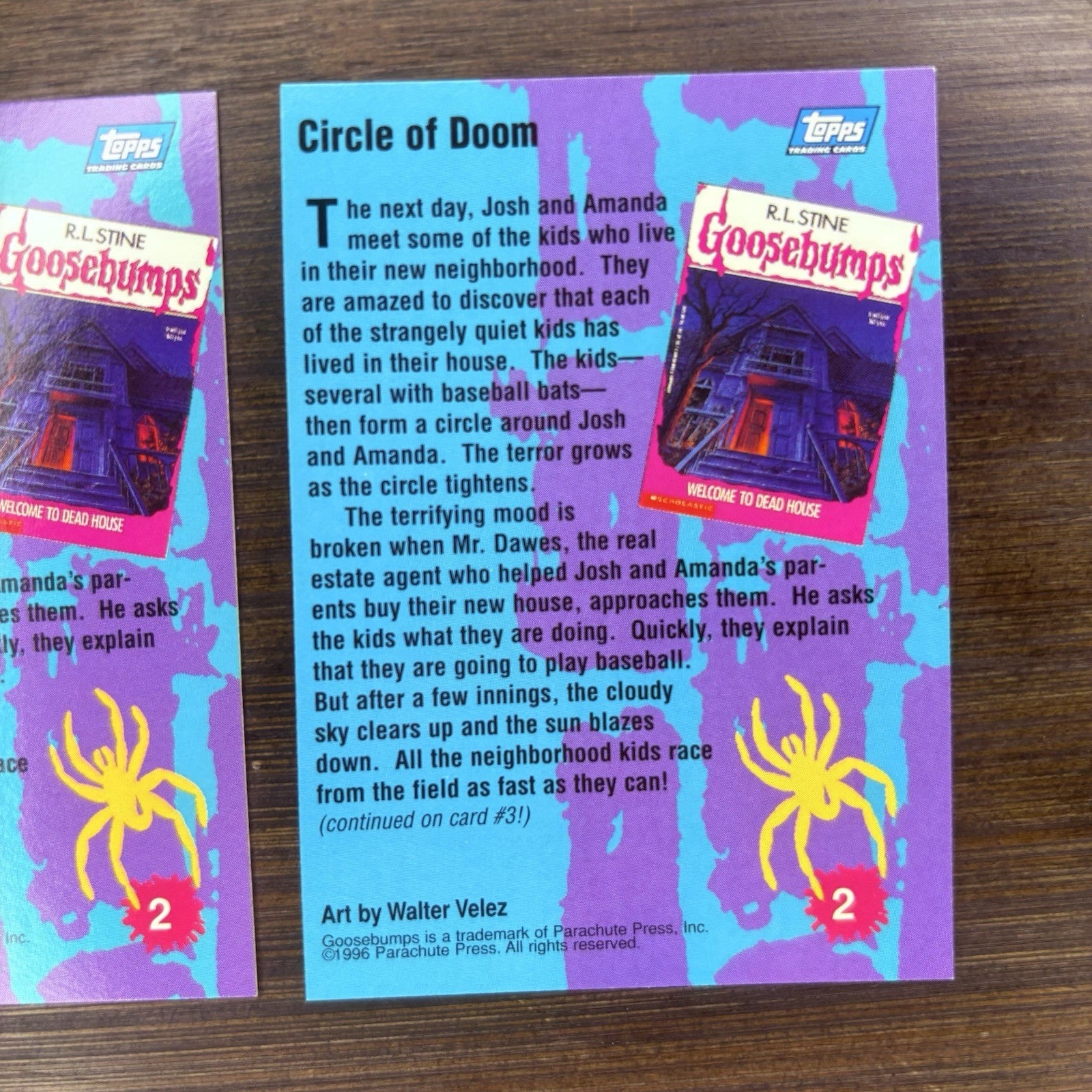 1996 Goosebumps Circle Of Doom #2 Lot Of (2) High Grade Trading Card, See Photos15