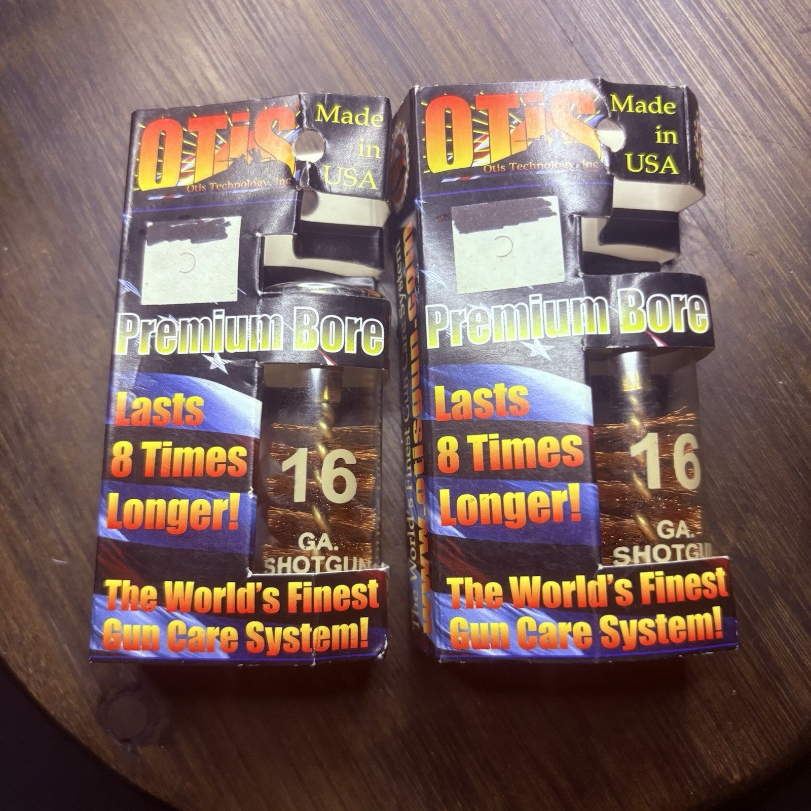 (2)OTIS Brass Premium Bore Brush 16 GAUGE Shotgun Cleaning Brush Lasts 8X Longer0