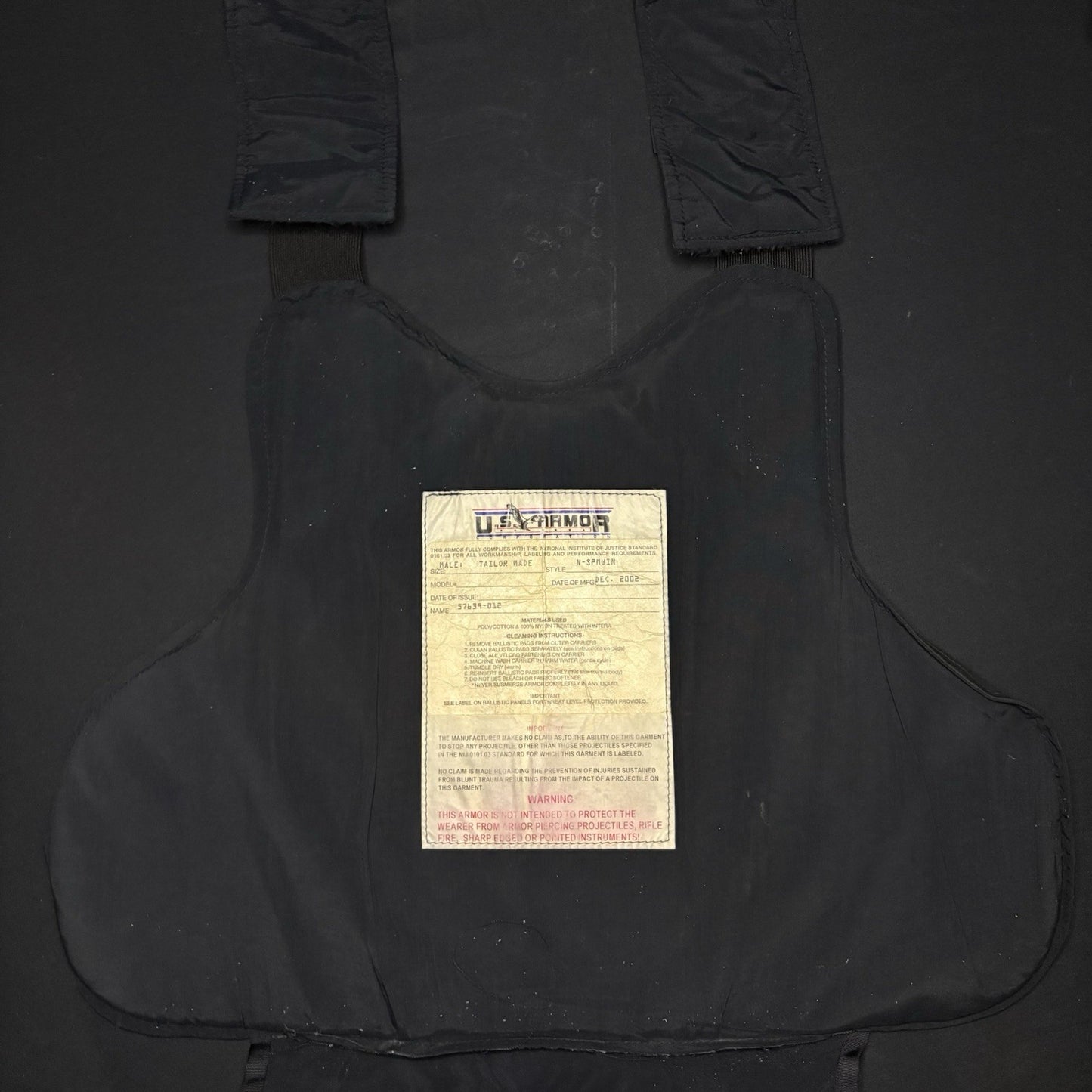 US Armor Bullet Proof Vest Ballistic Level 2 II Size XXL USA Made w/Trauma Plate4
