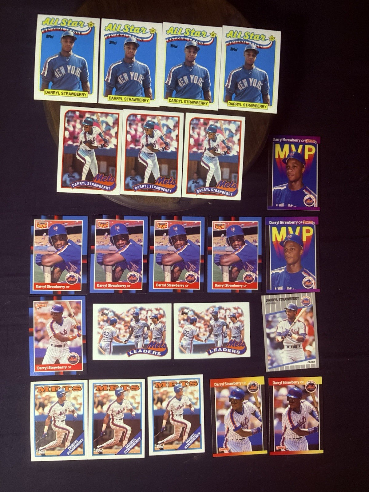 Darryl Strawberry Lot(22) Baseball Cards 1988 Fleer HIGH GRADE New York Mets MLB0
